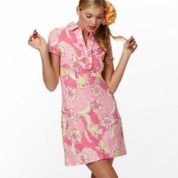 Lilly Pulitzer Dresses & Skirts - FINALPRICE Lilly Pulitzer Carolyn dress hotty pink